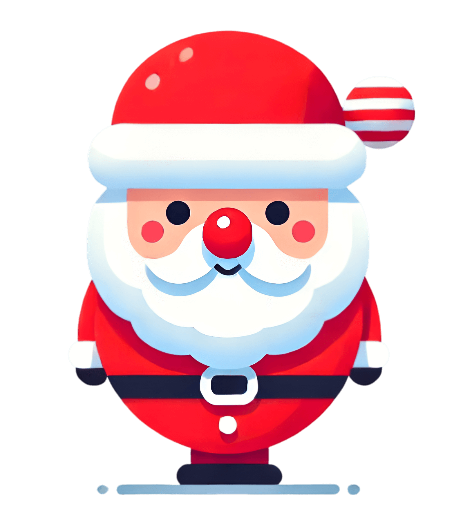 a friendly santa.